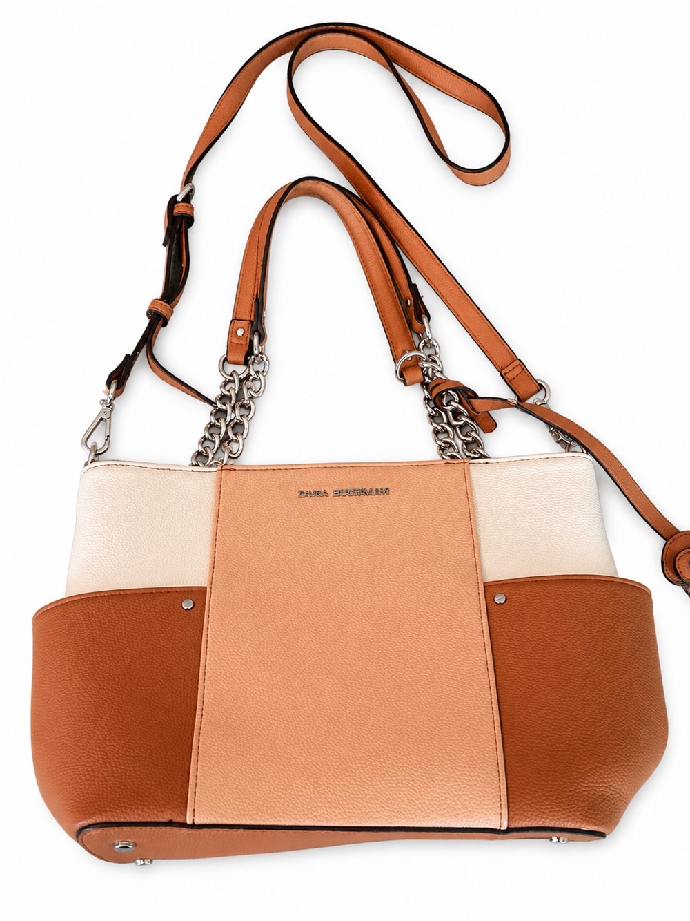 Dana Buchman Colorblock Tote Shoulder Bag with Crossbody Strap